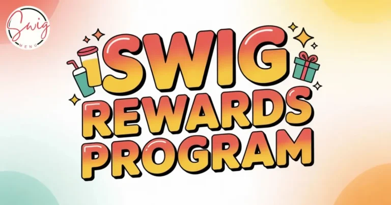 Swig Rewards Program app screen showing points balance and free drink rewards