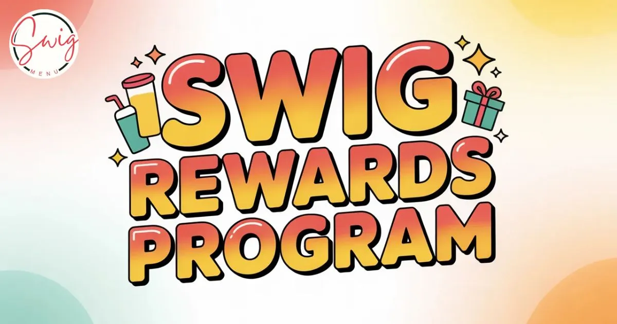 Swig Rewards Program app screen showing points balance and free drink rewards