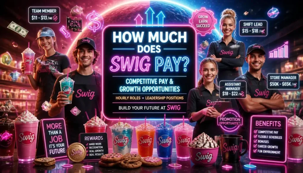 Swig employee pay rates hourly wages and salary information